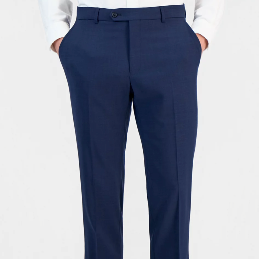 Matching Navy Tailored Wool Trousers